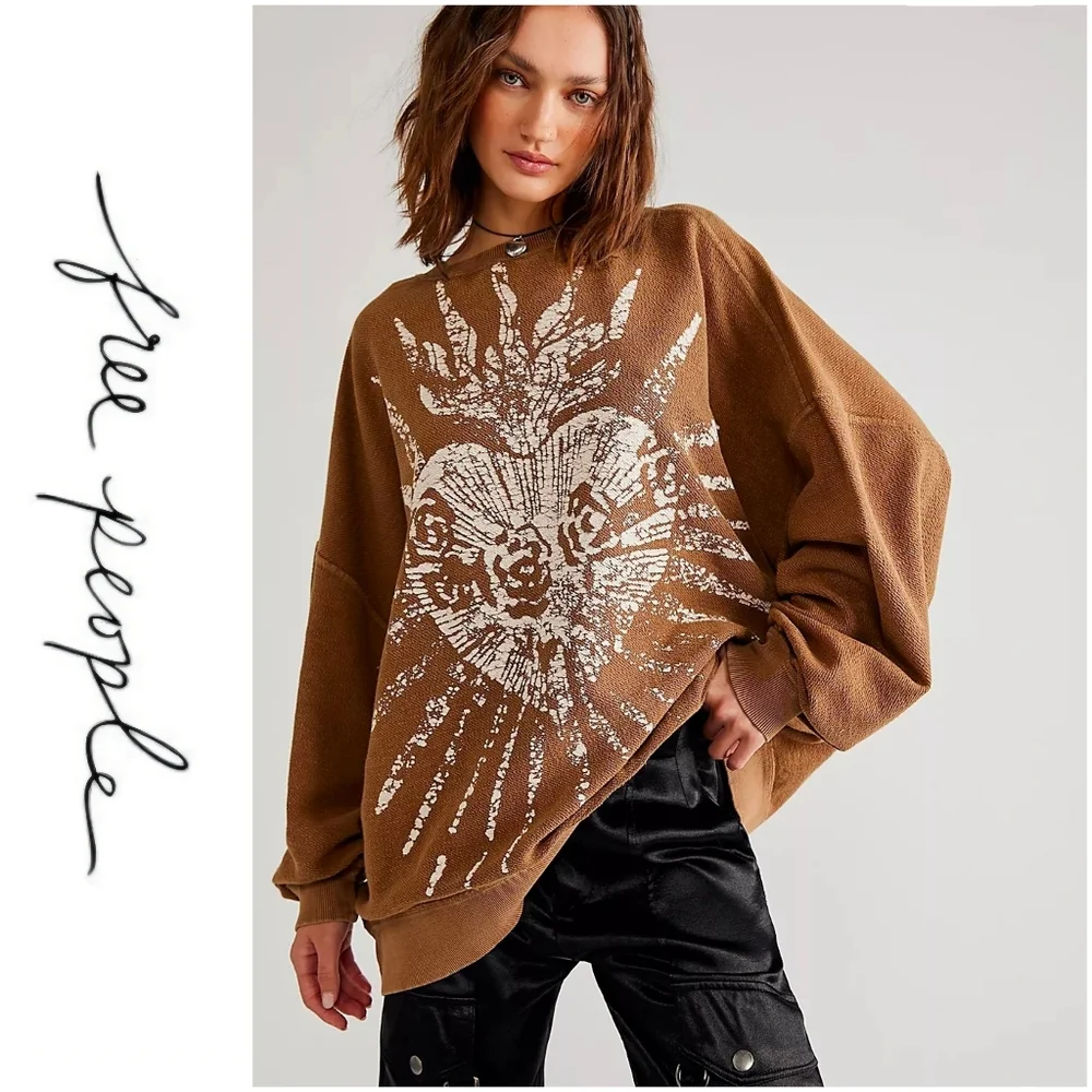 New FREE PEOPLE We The Free Julliet Pullover S - Picture 1 of 5